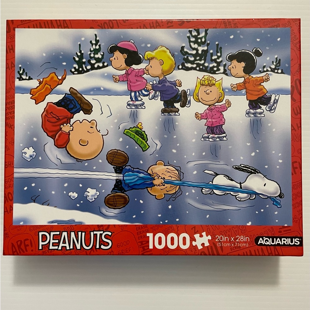 Peanuts 1000-Piece Winter Skating Rink Puzzle